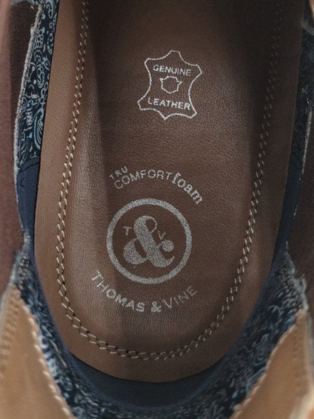 Thomas & Vine Corbin Chelsea Leather Boot Cognac Size 10 - Picture 8 of 13